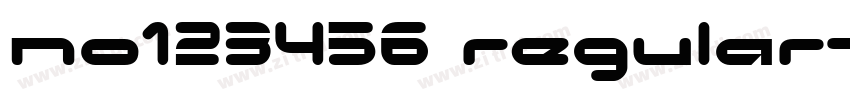 NO123456 Regular字体转换